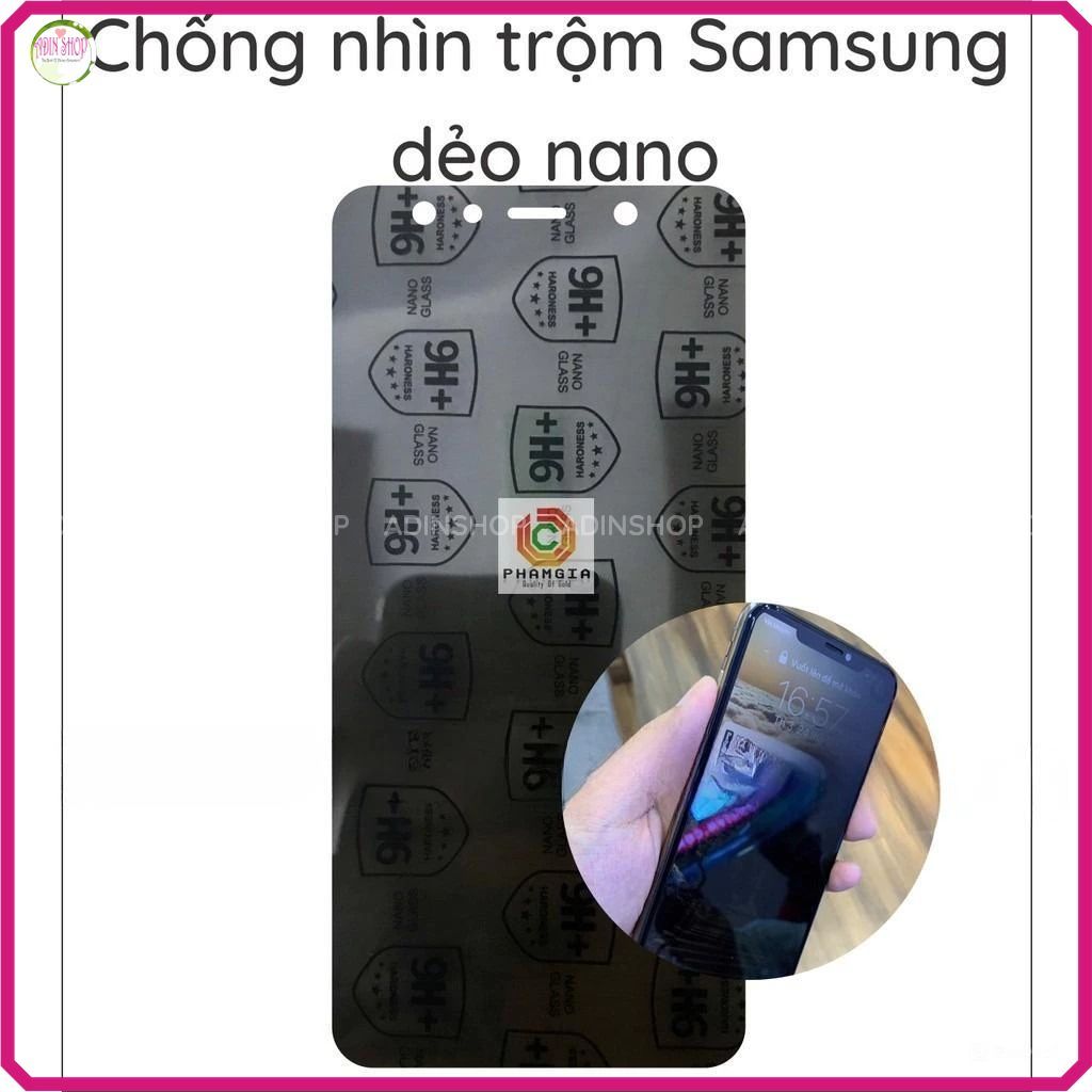 Dán chống nhìn trộm Samsung A9 pro 2016 A9 2018 A8 STAR A9 STAR dẻo nano cường lực 9H+