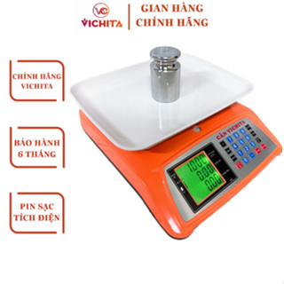  Cân Điện Tử VICHITA 10Kg 1g Và 20Kg 1g - Cân Tính Tiền Điện Tử Bán Hàng Phím Tiếng Việt Dễ Sử Dụng 