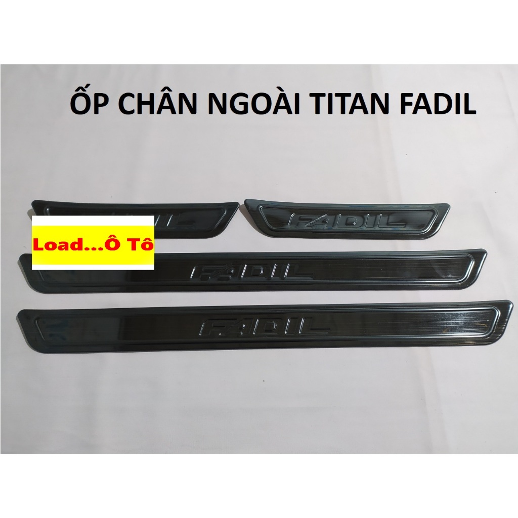 Ốp Bậc Cửa, Nẹp Bước Chân Ngoài Vìnast Fadil 2022-2019 Mẫu Titan Cao Cấp