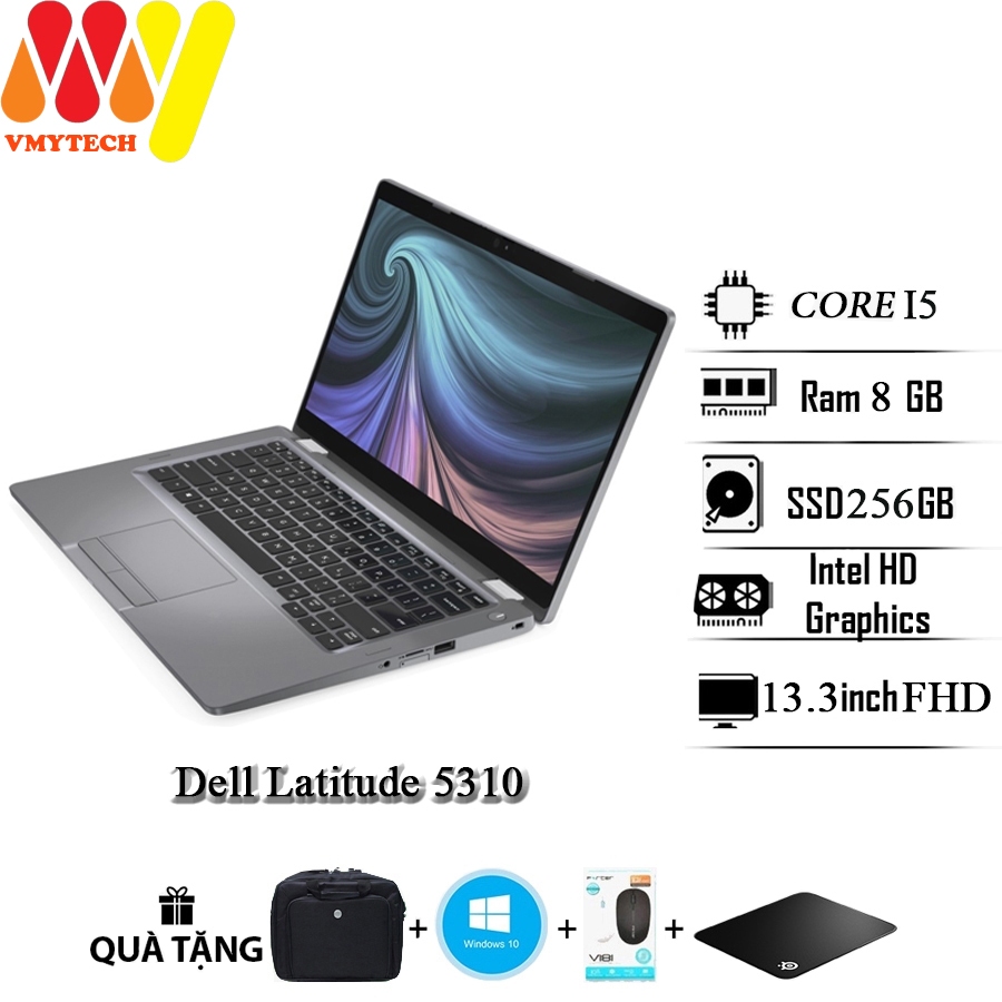 Laptop Dell Latitude 5310, Core i7-10310U, Ram 8GB, SSD 512GB, màn hình 13.3inch Full HD,laptop lướt