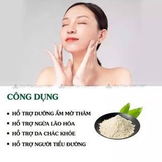 Bột bạch linh 500g, bạch phục linh nguyên chất, thơm, mịn, bột đắp mặt, dưỡng da, mờ thâm nám