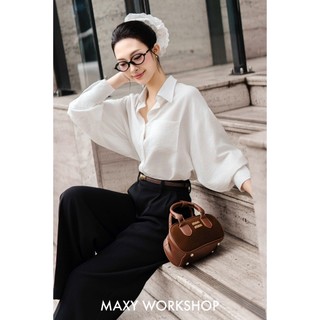 Áo sơ mi dáng rộng đuôi tôm Oversize Shirt Maxy Workshop
