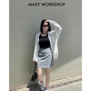 Áo sơ mi dáng rộng đuôi tôm Oversize Shirt Maxy Workshop