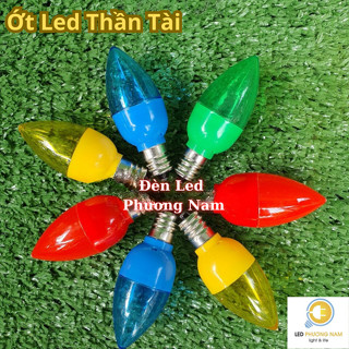 [ vỉ / 2 bóng LED] Bóng Trái Ớt / Bóng Cà Na / Bóng Nhót, Bóng Đèn Led Ớt ÔNG Địa