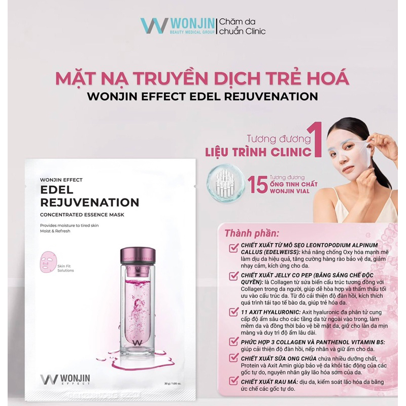 Mặt Nạ Wonjin Concentrated Ampoule Mask/ Ampoule Edition/ Wonjin Effect