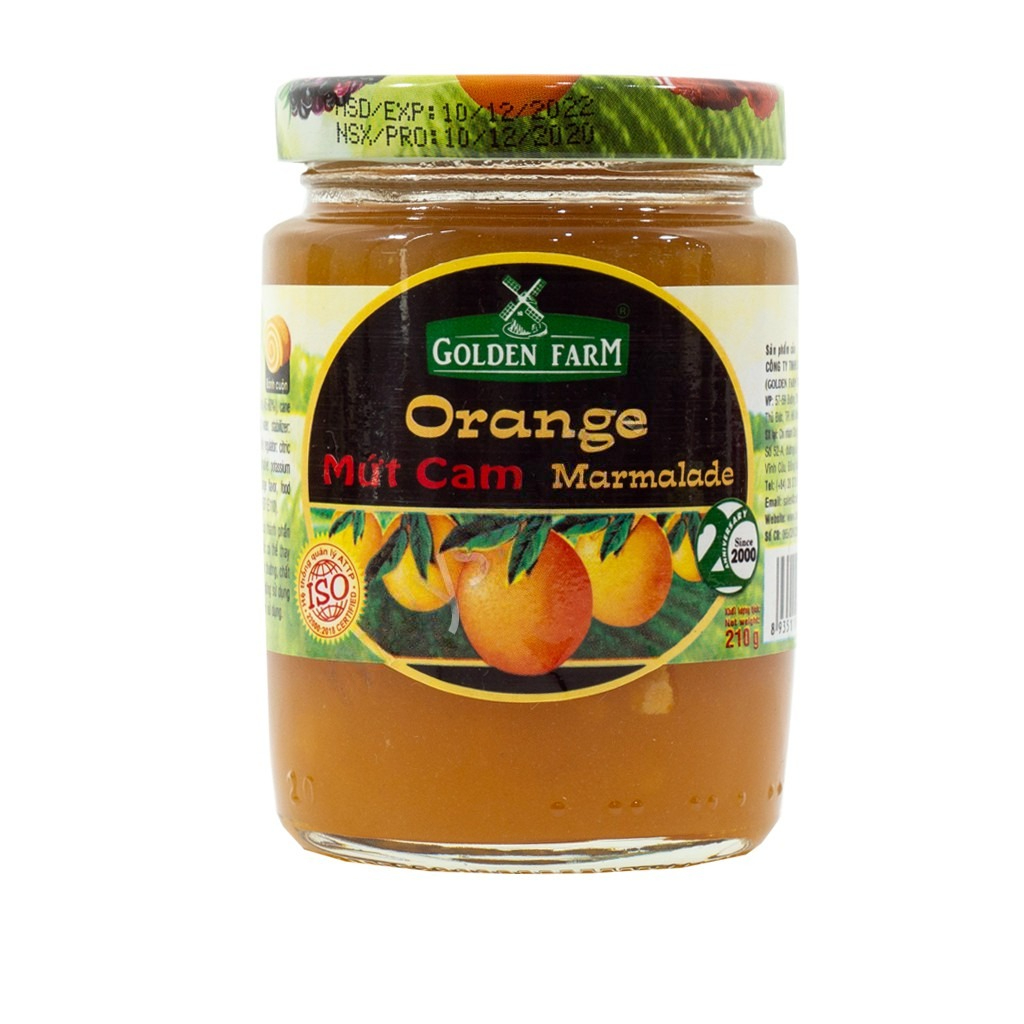 Mứt CAM Golden Farm (210g)