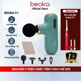 Máy Massage Cầm Tay Beoka C1 với 5 chế độ massage pin 800mAh lực đấm 8kg
