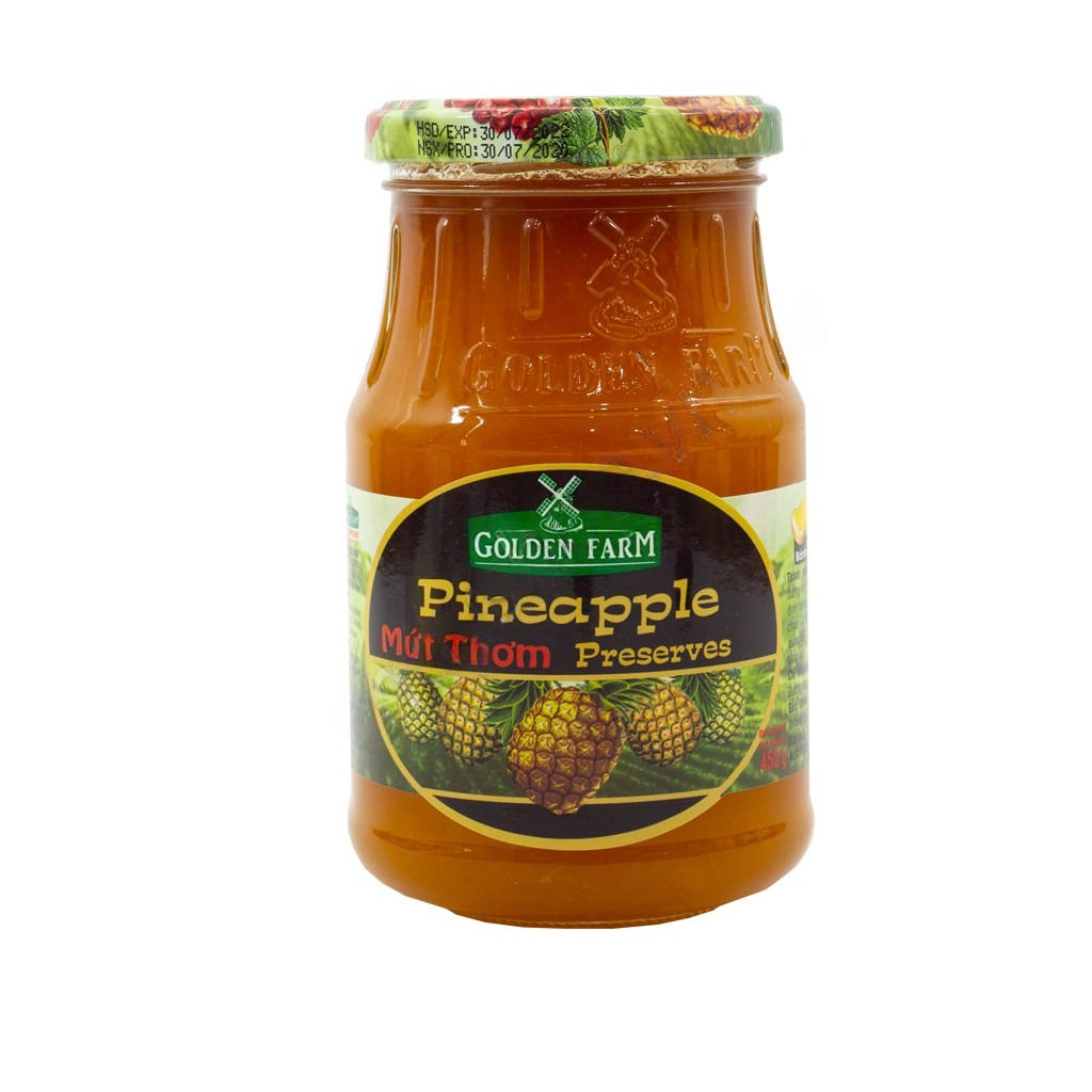 Mứt thơm, mứt dứa Golden Farm (450g)