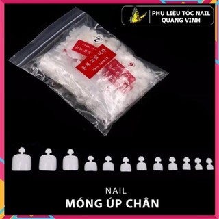 Móng úp, móng nối chân bịch 500 móng (có tai)