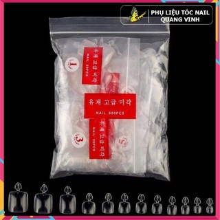 Móng úp, móng nối chân bịch 500 móng (có tai)