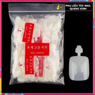 Móng úp, móng nối chân bịch 500 móng (có tai)
