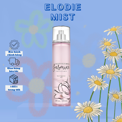Xịt thơm body mist 𝐁𝐚𝐭𝐡 &𝐁𝐨𝐝𝐲 𝐖𝐨𝐫𝐤𝐬 Night Blooming Jasmine AUTH