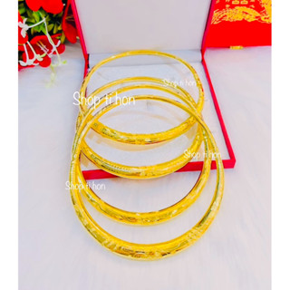  kiềng cưới khoá vặn 5 chỉ xi vàng 24 có độn sáp có khắc kí hiệu và số chỉ có thu lại   giao chạm ngẫu nhiên   