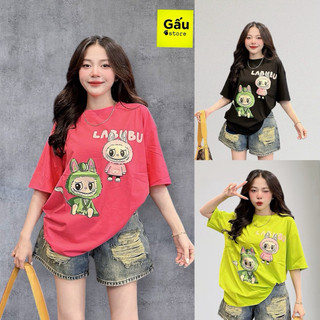 [ 45kg - 65kg ] Áo thun cotton Thái nữ PHOM RỘNG phối La Bu Bu siêu hót ( M : LBB 888 phom rộng )