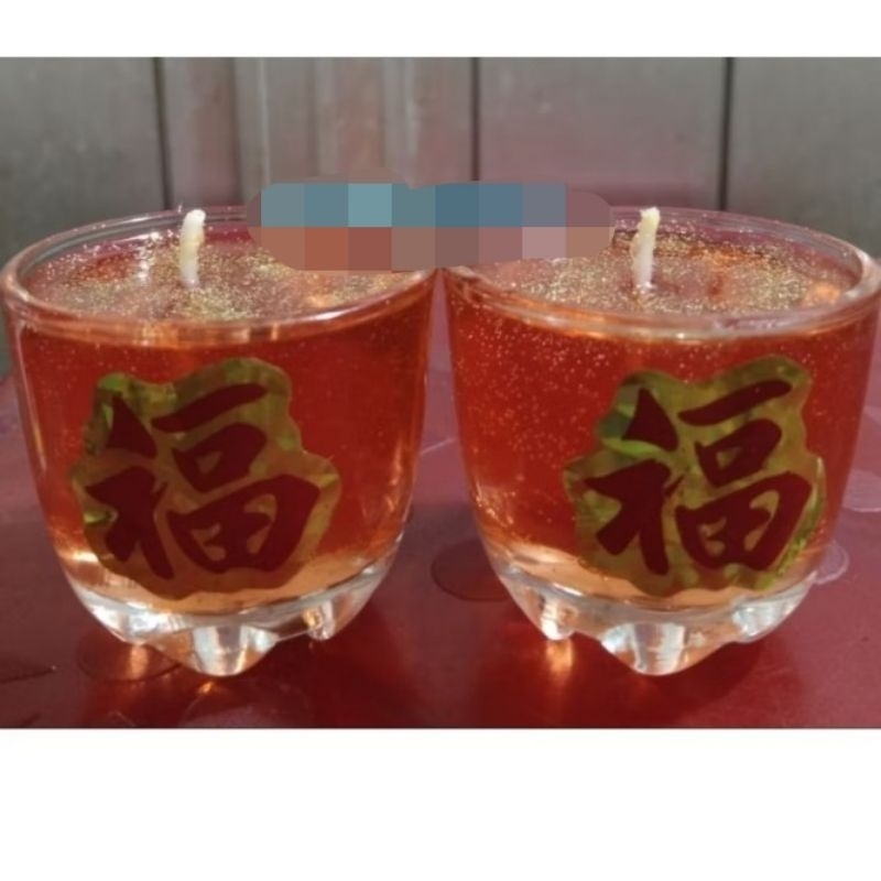 Đèn cầy ly múi ( nến ly) đỏ 50ml