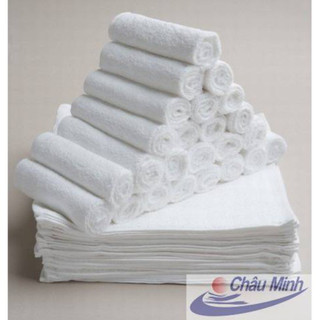 Khăn Mặt Tay Cotton Nguyên Chất - Nhỏ Gọn, Mềm Mại, Thấm Hút Tốt, Dùng Trong Khách Sạn/Gia Đình 