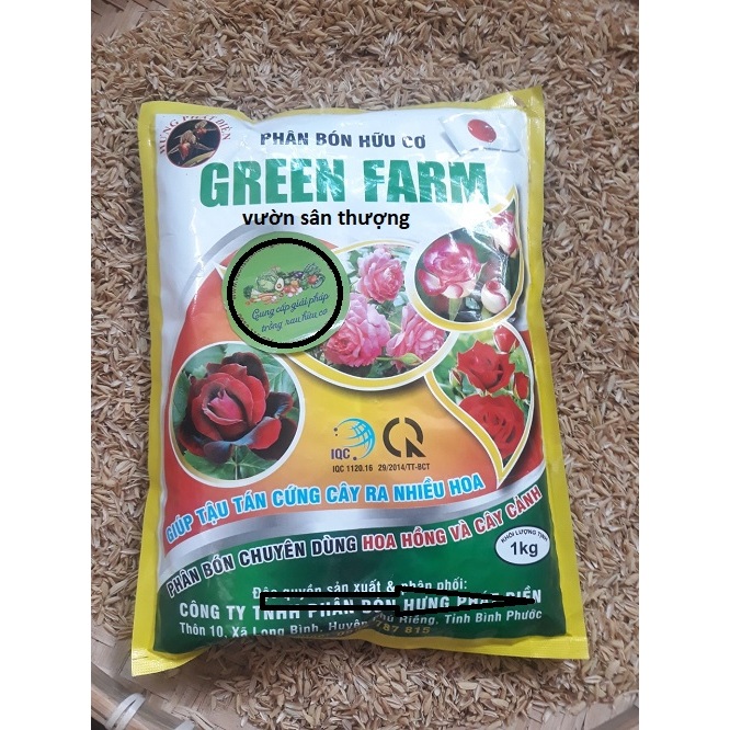 1kg Phân Bón Hoa Hồng Green Farm