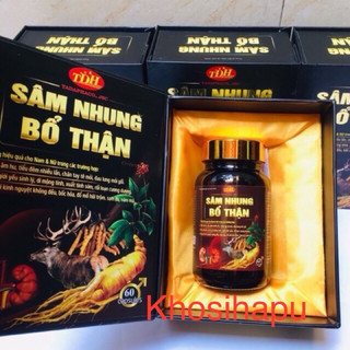 Sâm nhung bổ thận tăng cường sức khỏe của nam và nữ hỗ trợ tăng cường sinh lực tráng dương giảm tiểu đêm mỏi gối 60 viên
