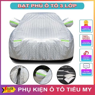 Bạt Phủ Ô Tô  3 Lớp Tráng Nhôm Cao Cấp, Chống Xước, Nắng, Chống Mưa  Cho Xe Từ 4-5 Chỗ Và Bán Tải