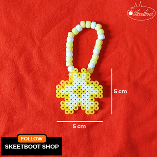 Vòng kandi hoa mai - vòng tay perler mai vàng - phụ kiện rave edm festival raver kandi perler DJ