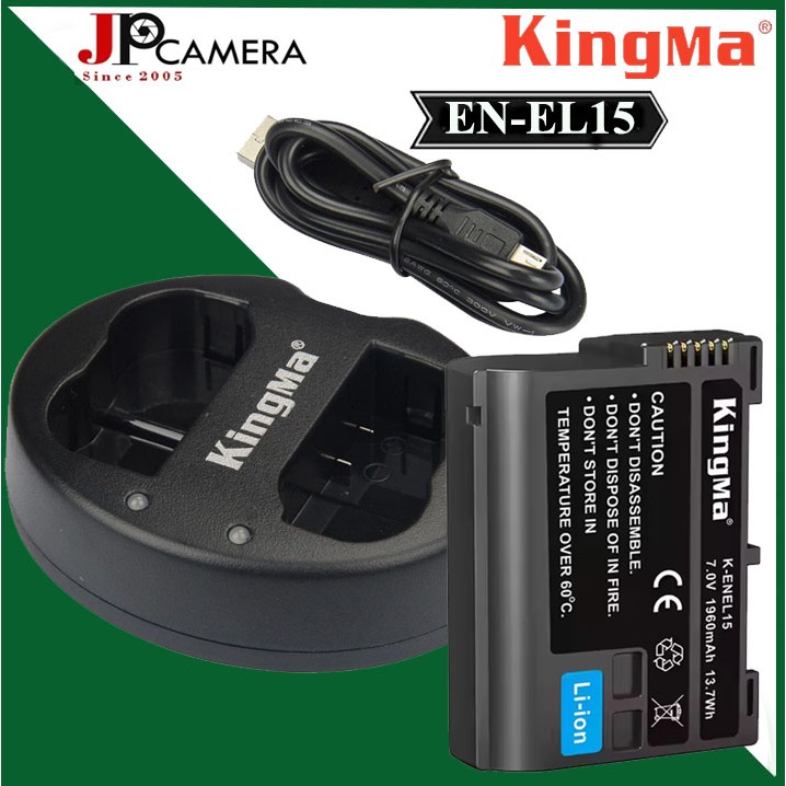 Bộ 1 pin 1 sạc máy ảnh Kingma cho Nikon EN-EL15