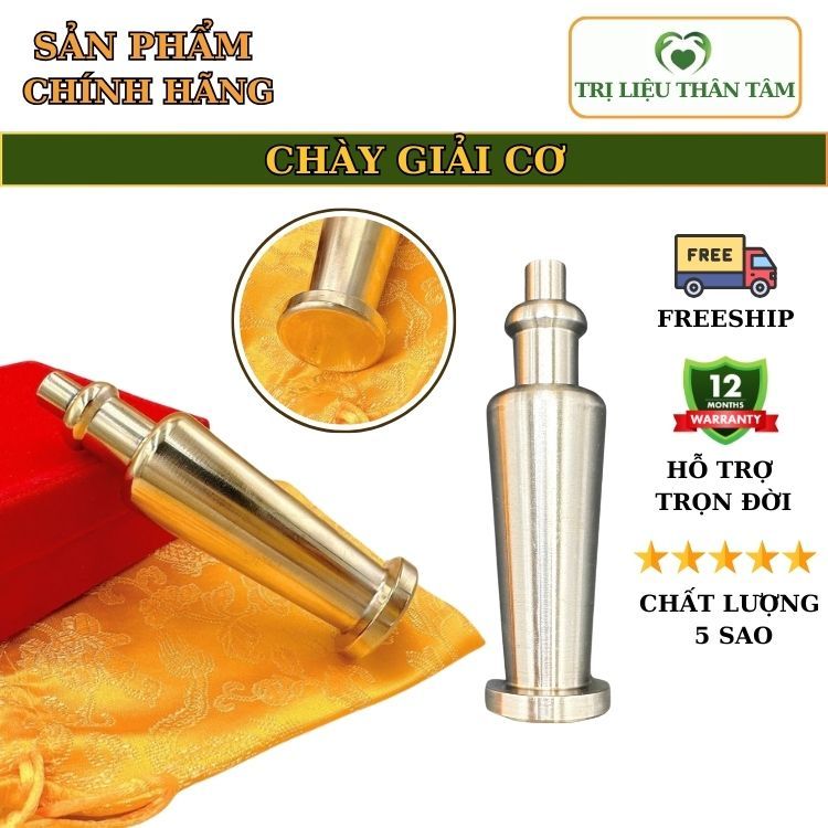 Chày giải cơ - chày kim cương đồng đặc, inox đặc Dụng Cụ Diện Chẩn Tặng kèm túi gấm bảo quản