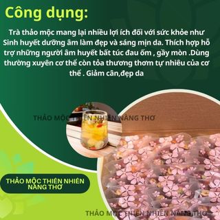 Trà Dưỡng Nhan 7 Vị -  Bảy Vị - Trà Thảo Mộc Thiên Nhiên - Trà Hoa Cúc Vàng, Nụ Hồng, Kỉ Tử, Táo Lát, Long Nhãn T35
