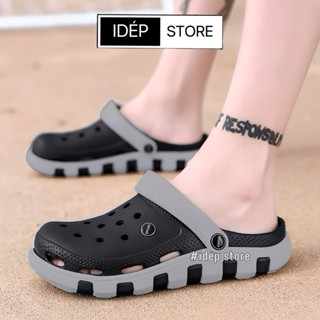 Dép sục CROSS Đi Mưa Đi Biển Siêu Nhẹ Chống Nước iDEP 𝐒𝐋𝟎𝟏𝟑 Giày Sandal Bít Mũi Nam