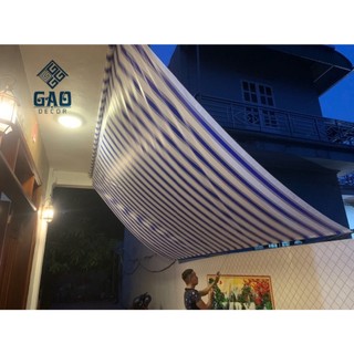 Bạt tự cuốn kt 1,5 x 2,2 đầy đủ pk lắp đặt