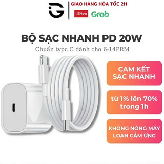 Bộ Sạc Nhanh PD 20W Cam Kết Sạc Nhanh Chống Cháy Nổ, An Toàn Bảo Hành 12 Tháng,GAREN