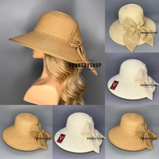   Hàng loại ĐẸP -Mũ cói vành Vừa nơ sau-nón cói đi biển 