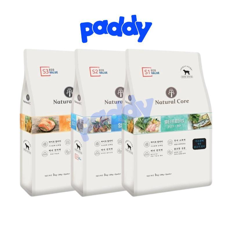 [1kg] Hạt Cho Chó Mọi Lứa Tuổi Hữu Cơ Natural Core ECO Value Gấp Đôi Thịt
