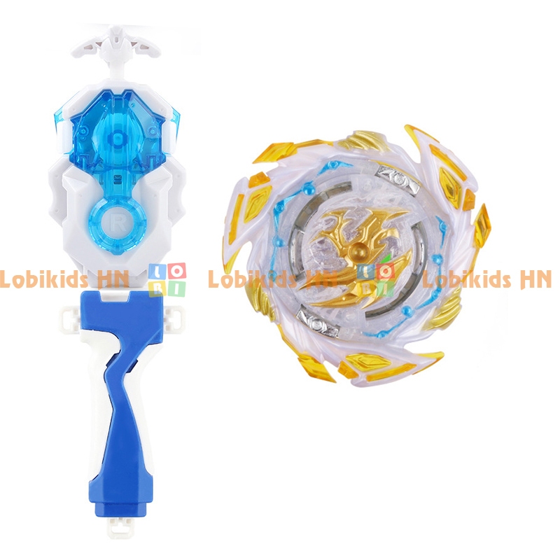 Con quay đồ chơi Beyblade B191(White) kèm tay cầm, bệ phóng B184 White
