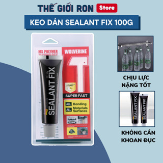 Keo Dán Sealant Fix Nhập Đức Siêu Dính, Chắc Chắn 100gram Dán Tốt Mọi Bề mặt Tường, Gạch, Gỗ, Chống Cháy, Chống Nước