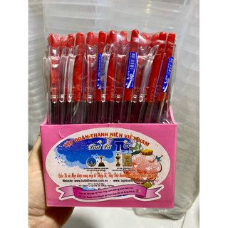 🏵Set 10 bút Bi Xanh, Mực Êm, Viết cực đã (Bị Kệ 79)