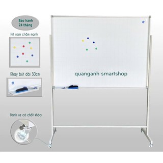 Bảng từ trắng có chân di động Tặng kèm bút nam châm bông lau bảng