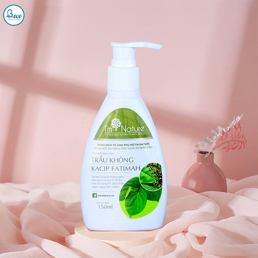 Dung Dịch Vệ Sinh Phụ Nữ Trầu Không I'm Nature Kacip Fatimah 150ml Chính Hãng