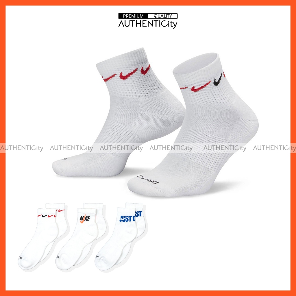 [Chính Hãng] Pack 3 đôi Tất Vớ Thể Thao Nike JUSTDOIT