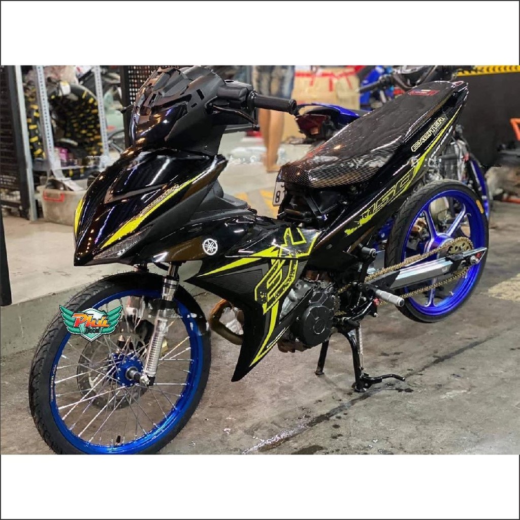 Tem rời Exciter 150 đen vàng (J)