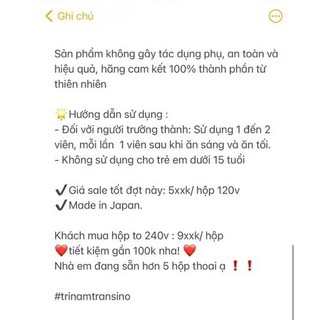 Tinh chất trắng sáng da mờ thâm Transino 120v