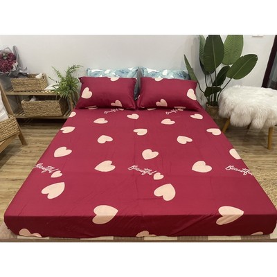 Ga giường kèm vỏ gối nằm Cotton poly ZingZingMart