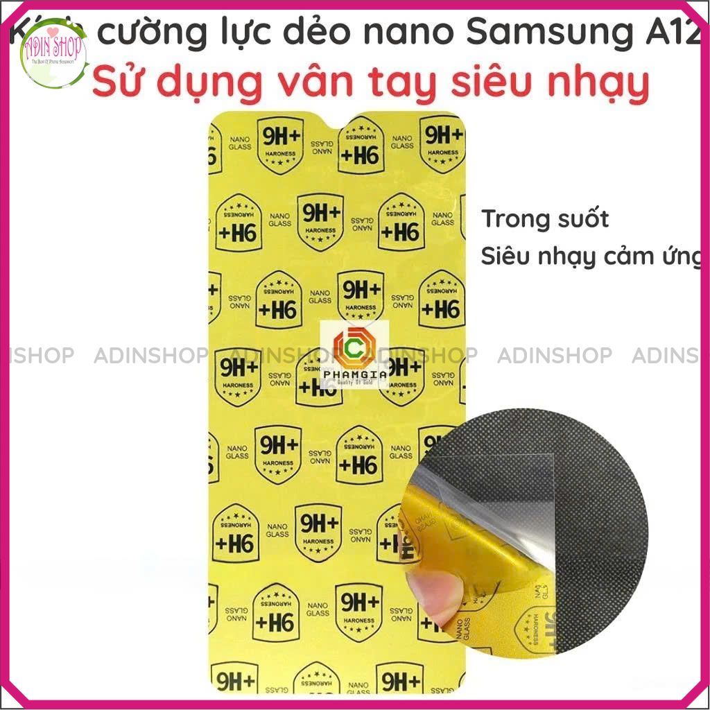 Dán cường lực Samsung A12 dẻo nano siêu bền
