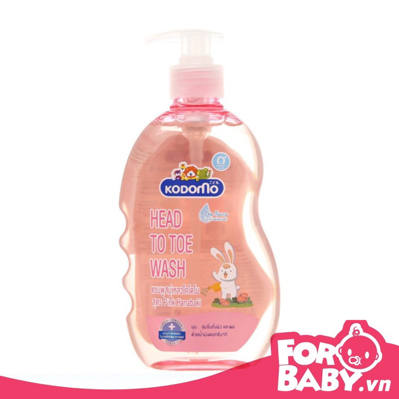 Sữa tắm gội Kodomo cho bé 200ml/400ml