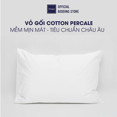 Vỏ gối nằm Changmi Bedding 100% Cotton Percale bền, thoáng mát và mềm mại. Chuẩn khách sạn 5 sao