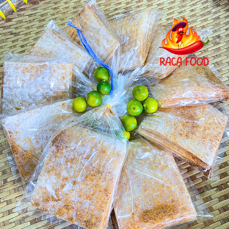 Combo 10 Bịch Bánh Tráng Xì ke Lắc Muối Sặc Siêu Cay - Bánh Tráng Muối Sặc Tây Ninh