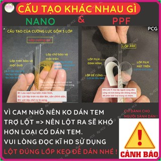 [Mua 1 tặng 1]Cường lực camera Samsung A12 nano siêu bền