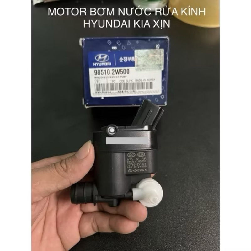MOTOR BƠM NƯỚC RỬA KÍNH XE KIA HYUNDAI XỊN 98510 2W500 GIÁ RẺ