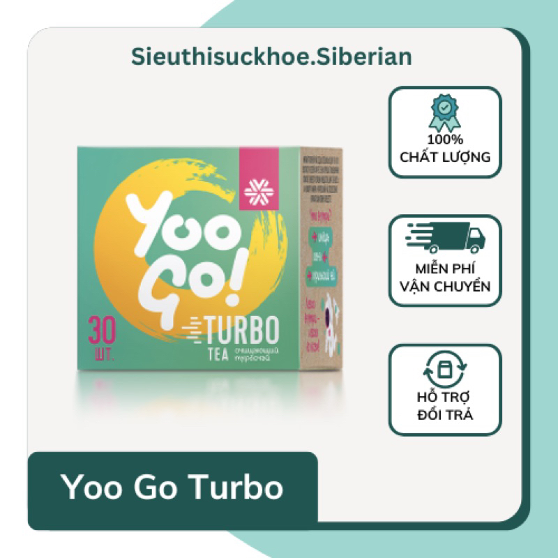 Trà Yoo go Turbo Tea Body T Siberian Health - Trà Hỗ Trợ Giảm Cân- Siberian Wellness - 30 gói