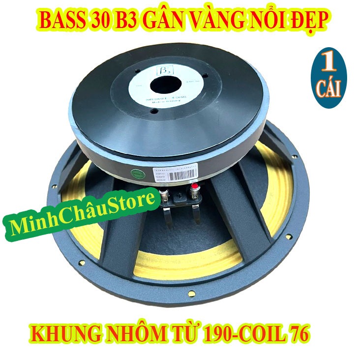 1 LOA BASS 30 B3 AUDIO COIL 76 TỪ 190 GÂN VÀNG - GIÁ 1 LOA