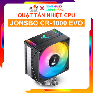 Quạt Tản Nhiệt CPU Jonsbo CR-1000 Evo Đen Led RGB 4 Ống Đồng Tự Đảo Màu - Hàng Fullbox